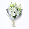 Букет из пяти белых лилий